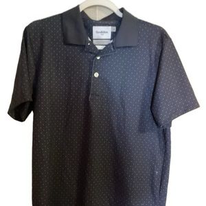 Goodfellow navy blue button up shirt collar